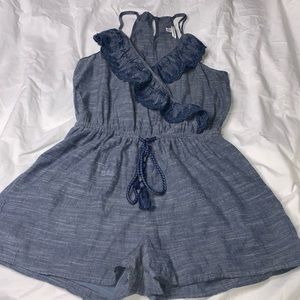 America Eagle blue wash romper.